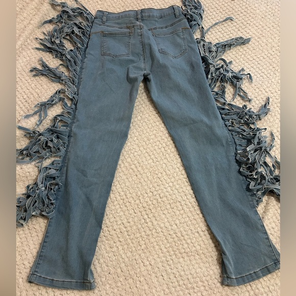 Super stretchy jeans fringe sides - Picture 2 of 2